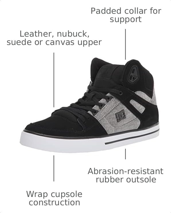 DC Pure High-Top WC WNT(Black/Battleship/Armor)