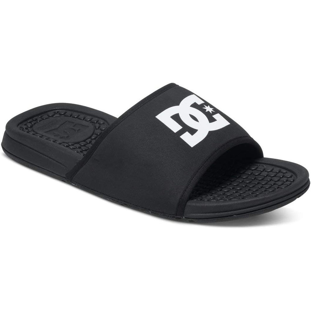 DC Shoes Bolsa1 Logo DC Slippers Sea Beach Original DC(Black)