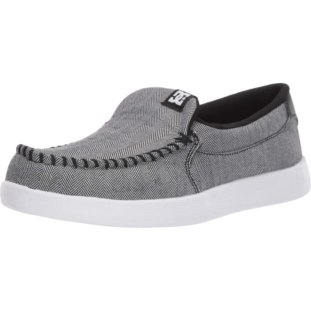 DC Men’s Villain Slip On Low Top Slipper Casual Sneaker Shoe(Heather Armor)