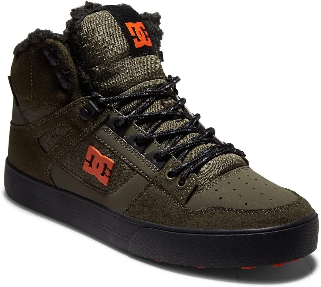 DC Pure High-Top WC WNT(Dusty Olive/Orange)