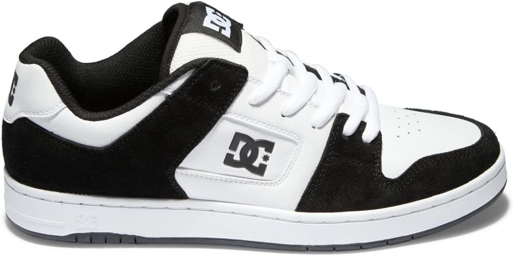 DC Mens Men’s Manteca 4 Low Skate Shoe(White/Black)