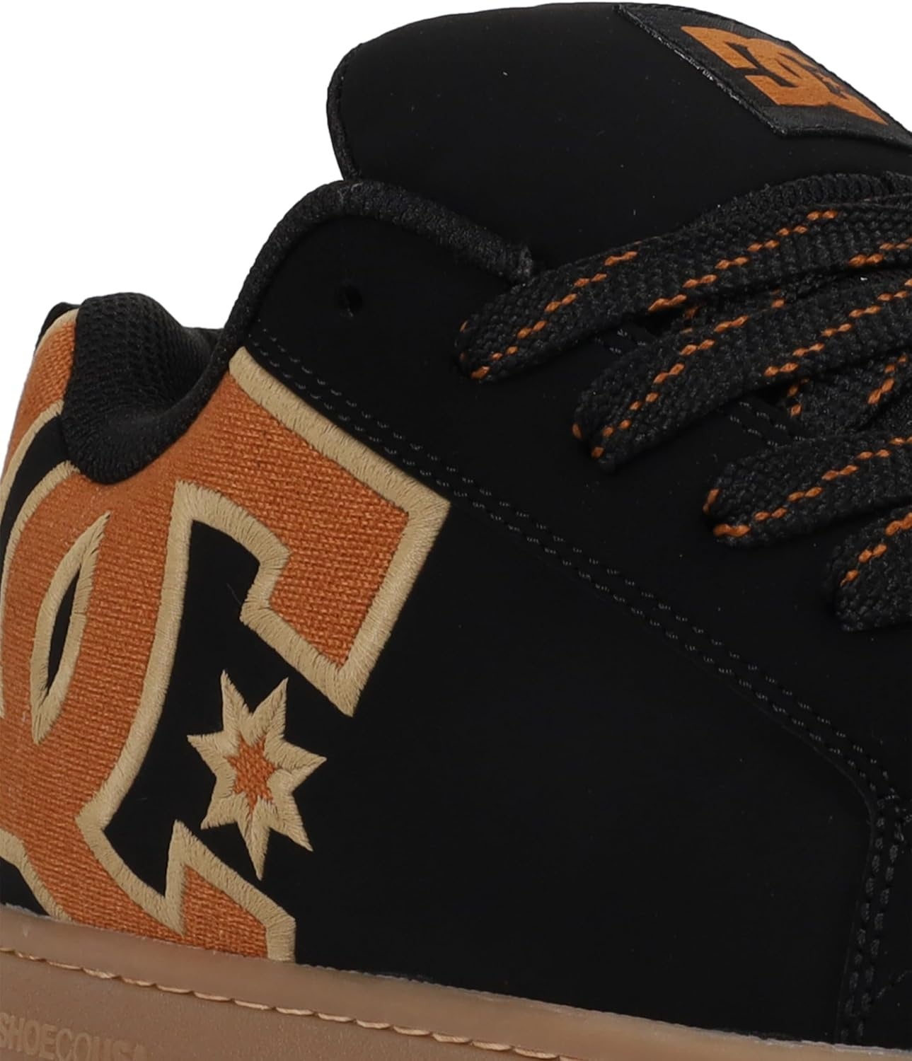 DC Men’s Court Graffik Casual Low Top Skate Shoe Sneaker(Black/Brown/Gum)