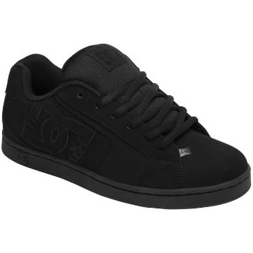 DC Shoes Mens Net Skate Shoe(Black/Black/Black)