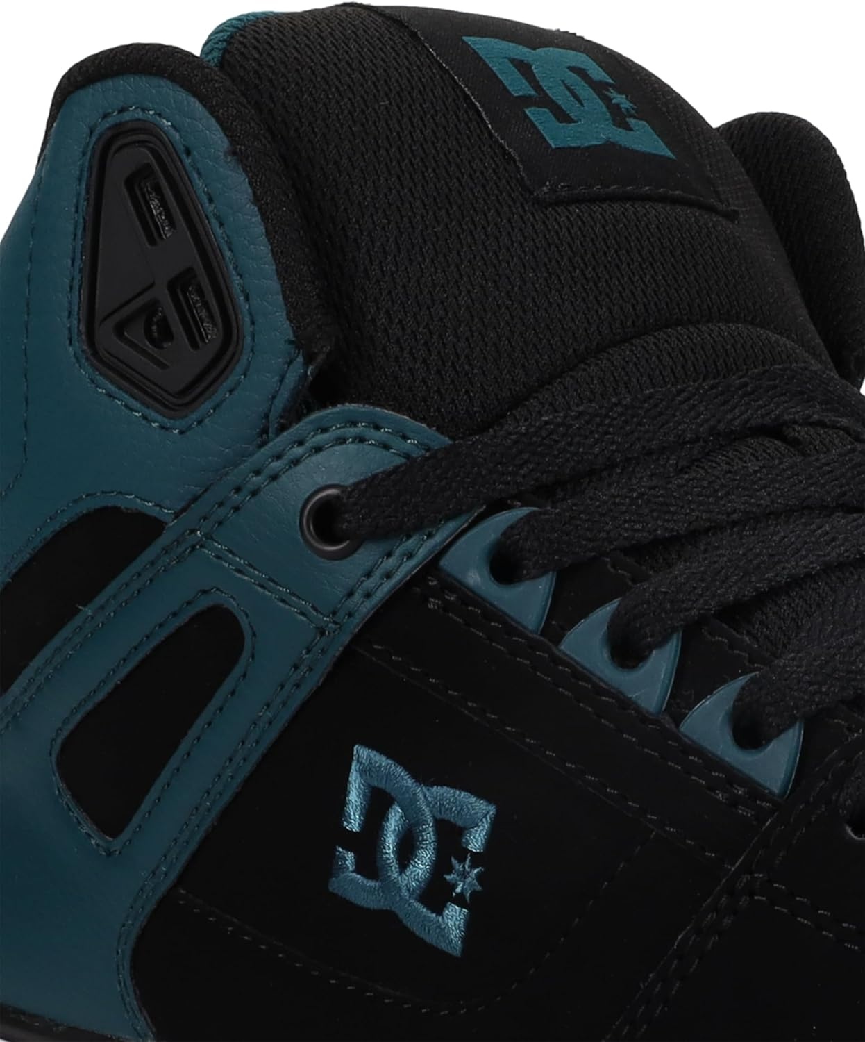 DC Men’s Pure High Top WC Skate Shoe(Dark Teal/Black)