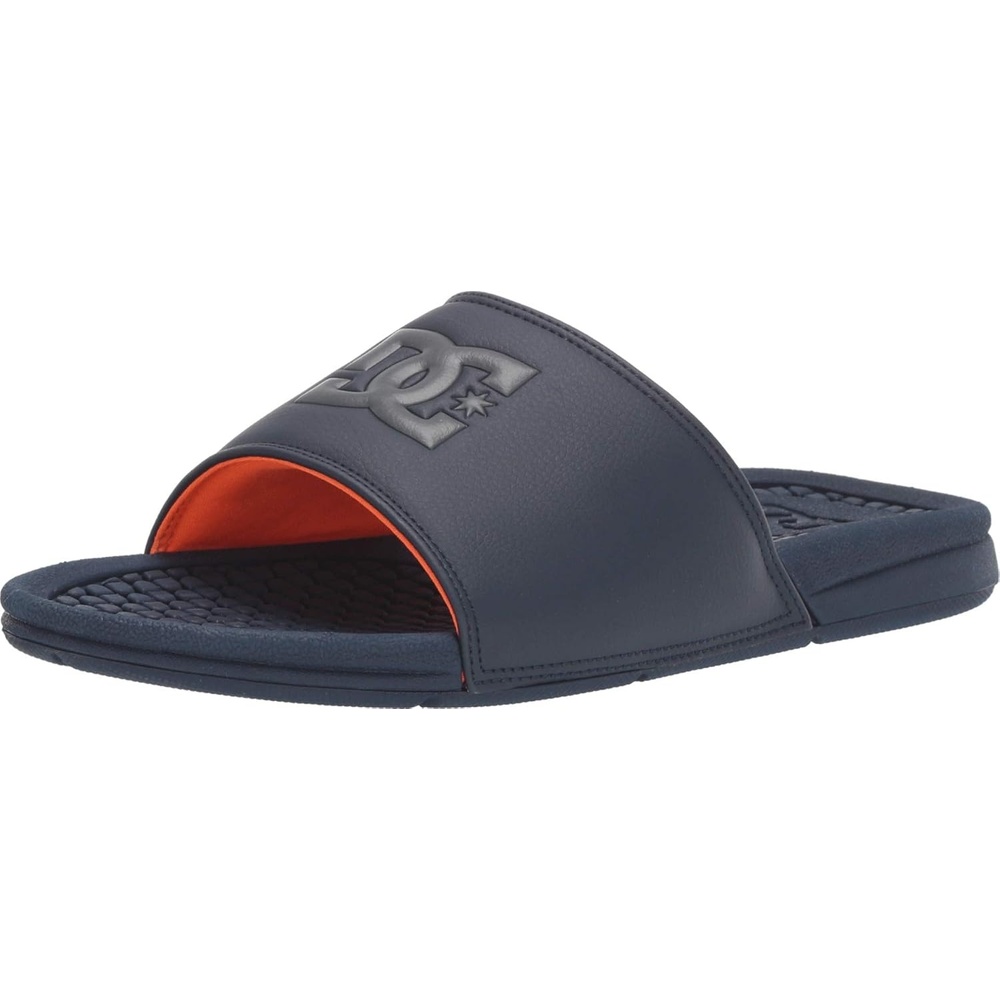 DC Men’s Bolsa Slide Sandal | Casual Sandals(Navy/Grey)