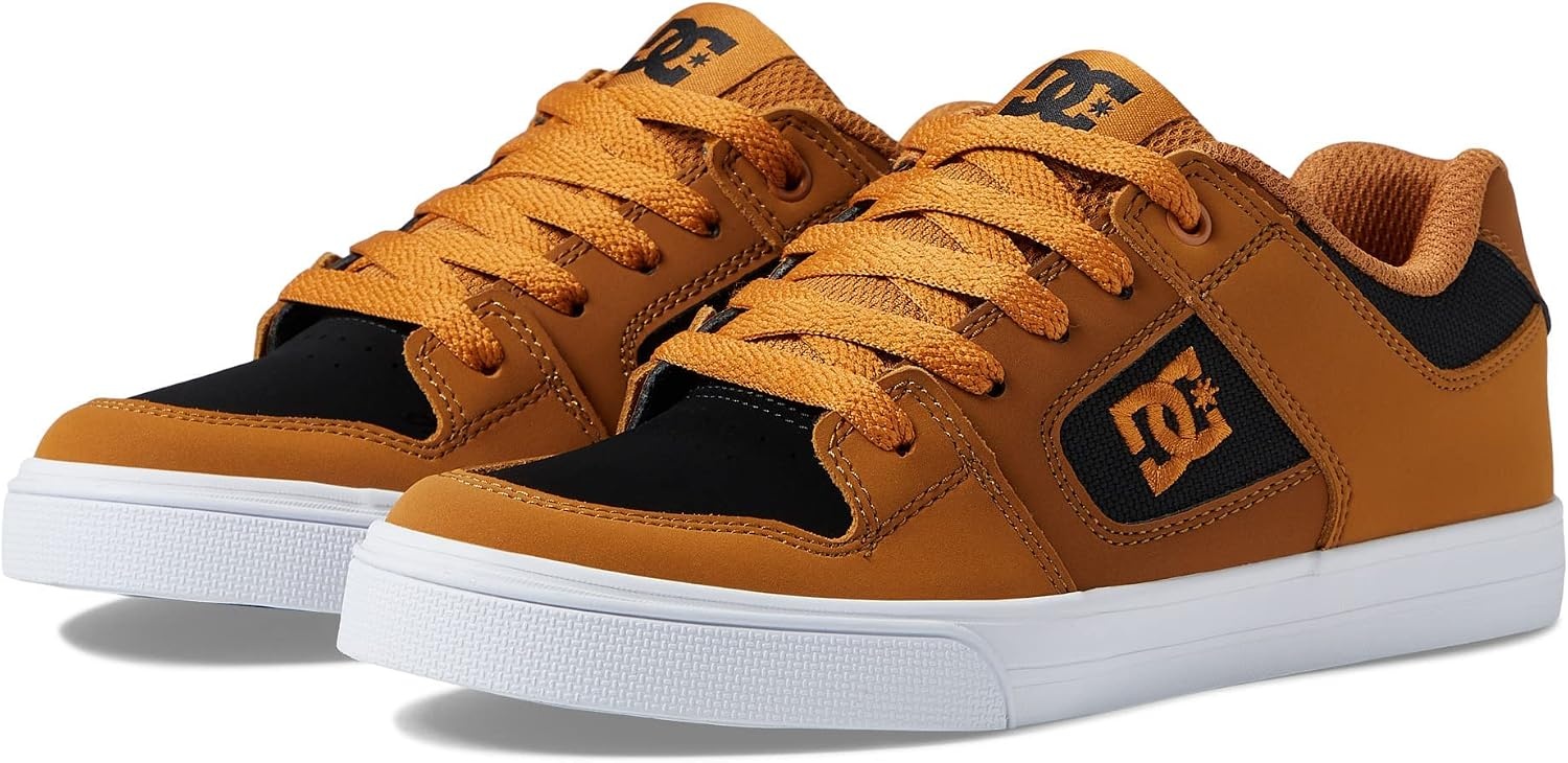 DC Pure HIGH-TOP Shoe | Skateboarding Shoes(Wheat/Black)